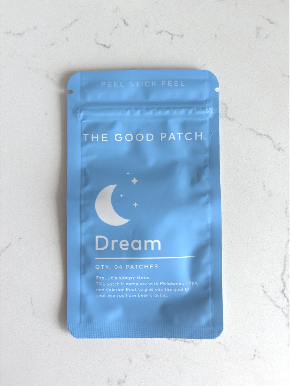 The Good Patch Dream Sleep Patches 4 Ct Melatonin Valerian Hops Vegan Exp 2028